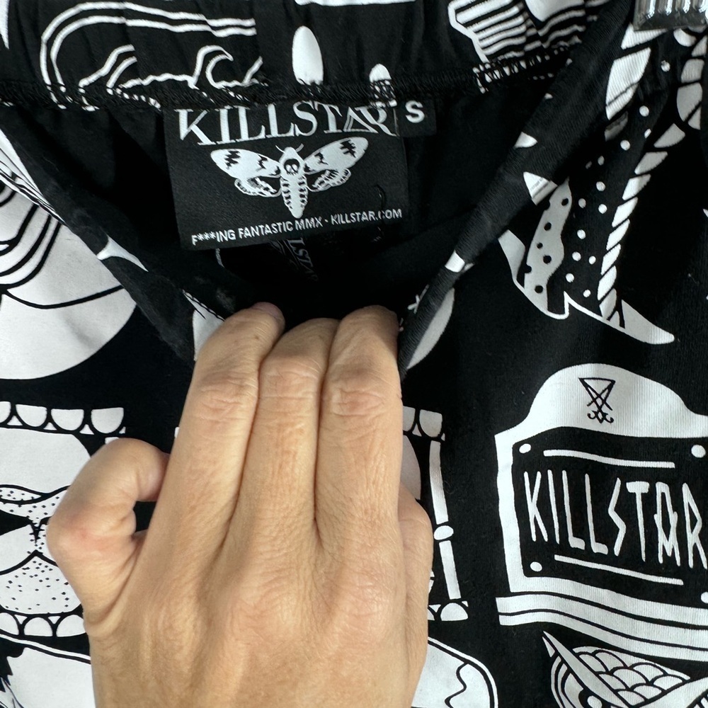 Killstar "Wicked" Occult Print Leggings Small. Like New Goth Punk — image 5 of 5